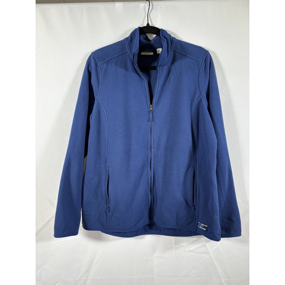 L.L. Bean jacket size L woman's lightweight fleece full zip long sleeves